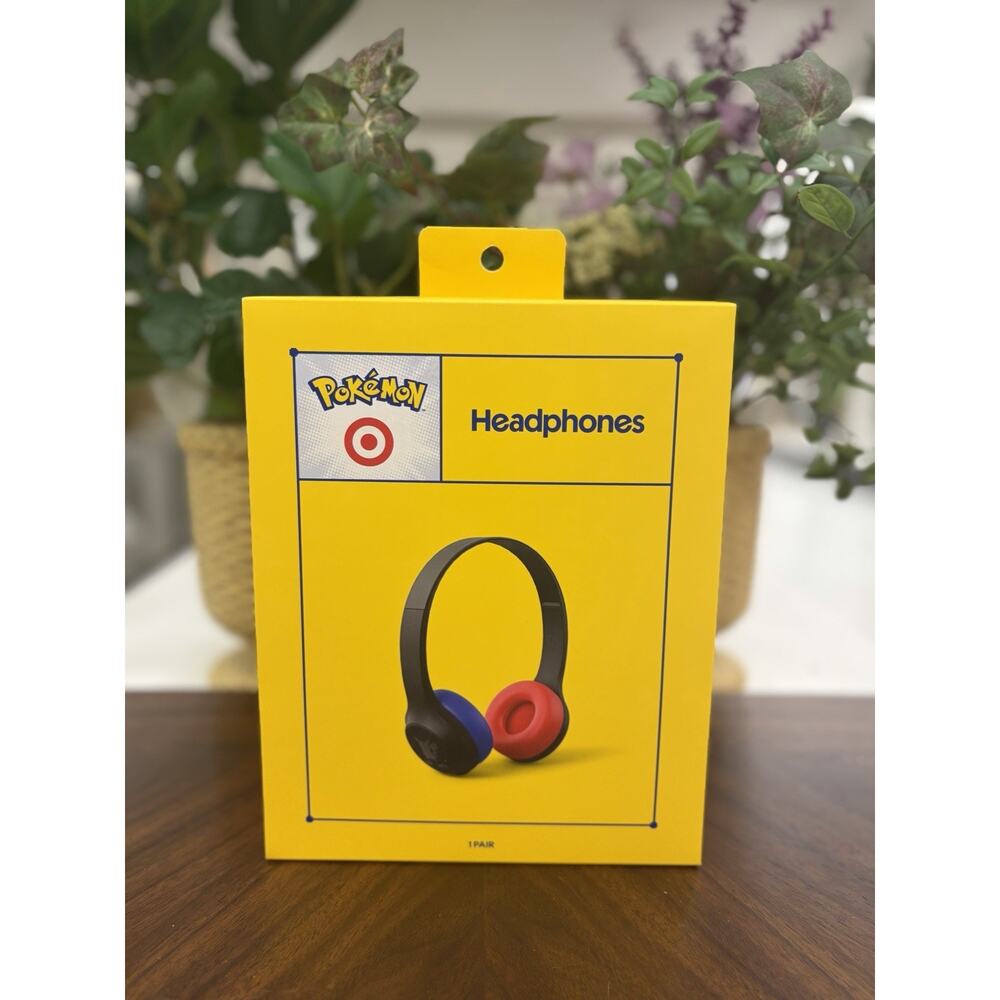 Pokémon Target X 30th Anniversary Headphones Black Blue Red 3.5mm USB-C Mic